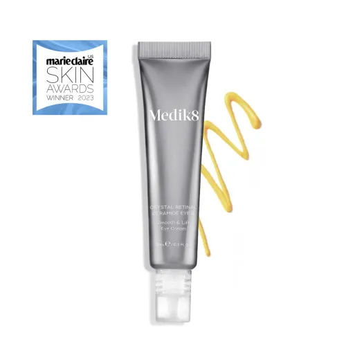 Photo Medik8 Crystal Retinal Ceramide Eye 6 нощен околоочен крем с 0,06% ретиналдехид и серамиди