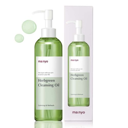 Photo Herb Green Cleansing Oil - Успокаивающее очищающее масло для жирной кожи