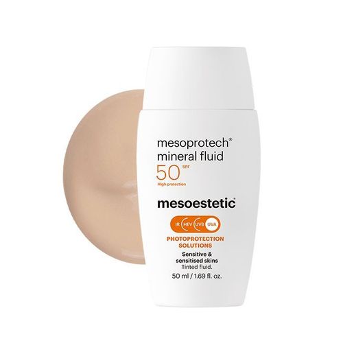 Photo Mesoestetic Mesoprotech Mineral Fluid - Слънцезащитен флуид
